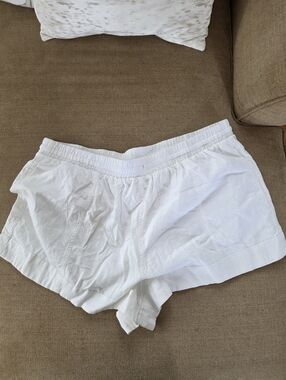 Universal Thread White High-Waist Pull On Plus Size Shorts XXL